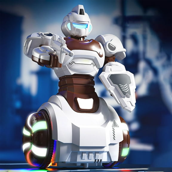 CREATITOY LED Dancing Robot Toy with Music, Colorful Lights & Auto-Sliding Action - Interactive Smart Robo-Pet for Playtime Fun