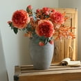 thumbnail image 1 of CREATITOY Large Frayed Peony Artificial Flower - Decorative Faux Floral Arrangement, 1 of 6