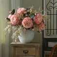 thumbnail image 1 of CREATITOY Large Frayed Peony Artificial Flower - Decorative Faux Floral Arrangement, 1 of 6