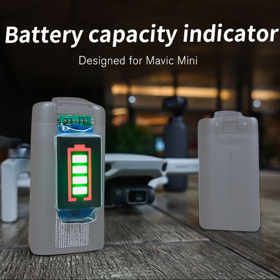 CREATITOY Mavic Mini Battery Power Display - LED Capacity Indicator for Drone Toy Accessories, 4-Level Battery Status Monitor