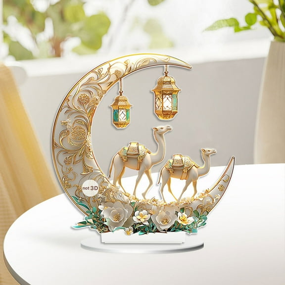 CREATITOY Moon Festival Moonlight Camel Tabletop Ornament - For Home, Moon Festival, Holiday Deco