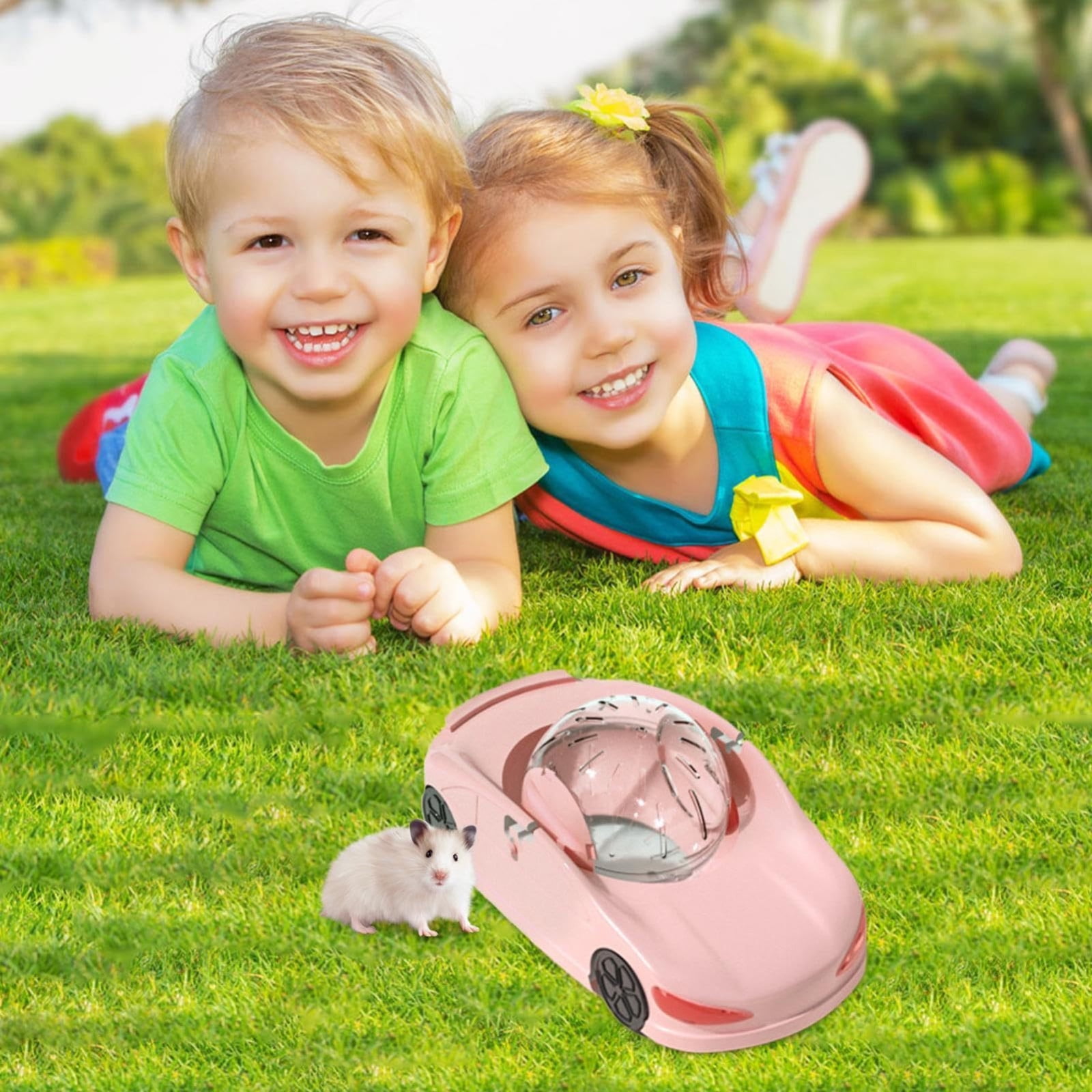 CREATITOY Multifunctional Hamster Racing Toy with Exercise Wheel ...