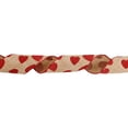 thumbnail image 1 of CREATITOY Natural Burlap Ribbon with Red Heart Valentine's Day Gift Wrapping DIY Craft Decor, 1 of 6