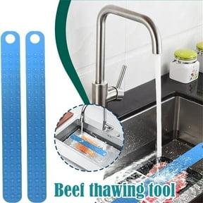 CREATITOY Silicone Meat Seafood Thawing Tray Fast Defrosting Tool