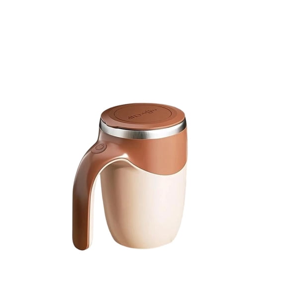 CREATITOY Stainless Steel Auto Stirring Coffee Mug Rechargeable Magnetic Rotating Lazy Cup for Office Home Use