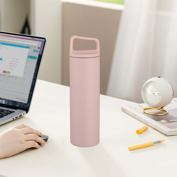 CREATITOY Stainless Steel Vacuum Insulated Wide Mouth Thermos Large Capacity 480ml Outdoor Portable Sports Water Bottle for Camping Hiking Travel Gym