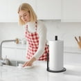 thumbnail image 1 of CREATITOY Weighted Base Stainless Steel Paper Towel Holder Kitchen Organizer, 1 of 8