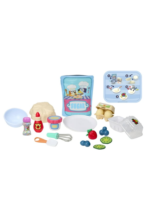 Little Tikes Creative Chefs Bluey Pavlova Kit, with Make-It Mix Play Sand, Ages 3+