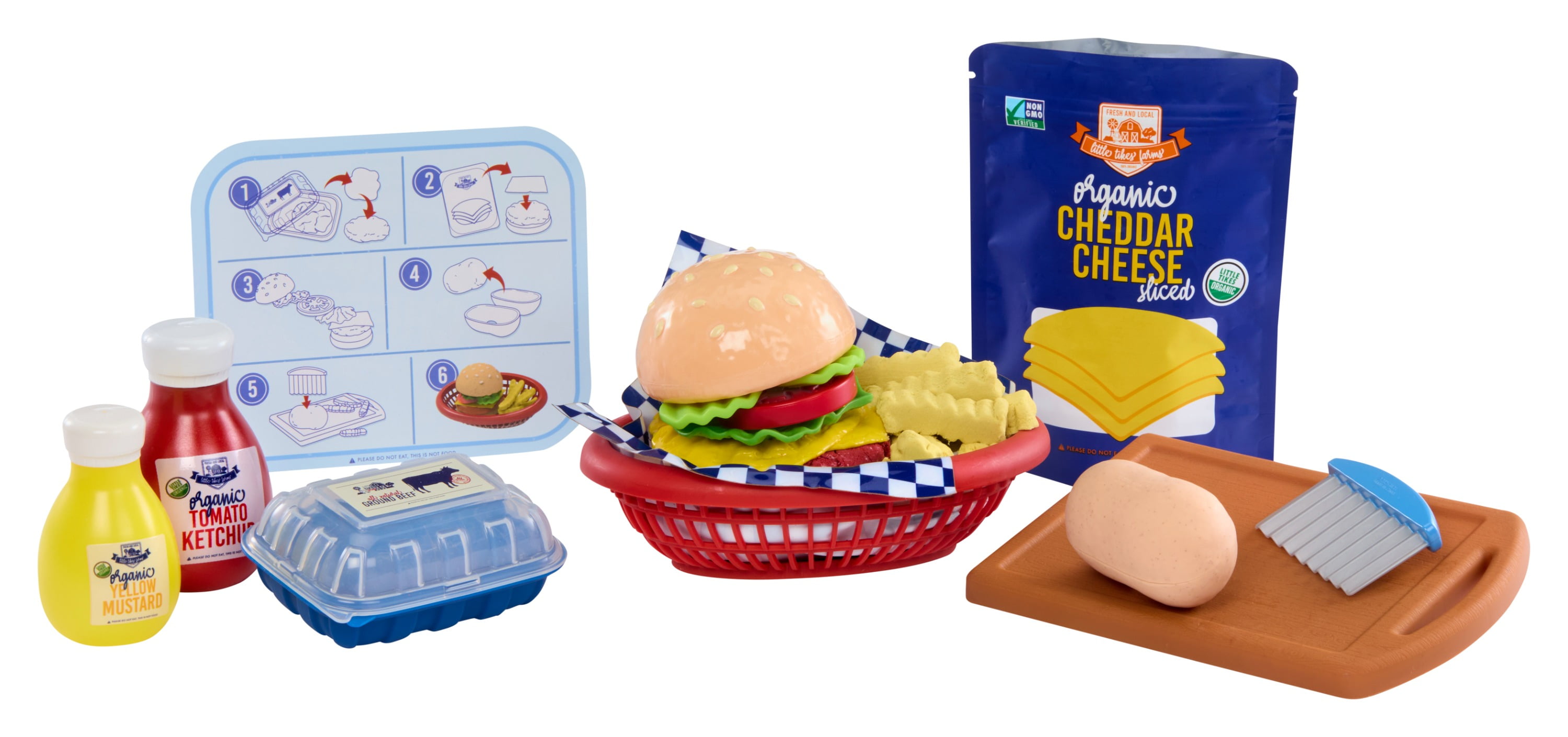 Little Tikes Creative Chefs Cheeseburger & Fries Kit with Mix