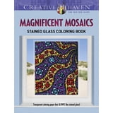 Library Book Care Examples CREATIVE HAVEN MAGNIFICENT MOSAICS STAINED GLASS COLORING BOOK ...