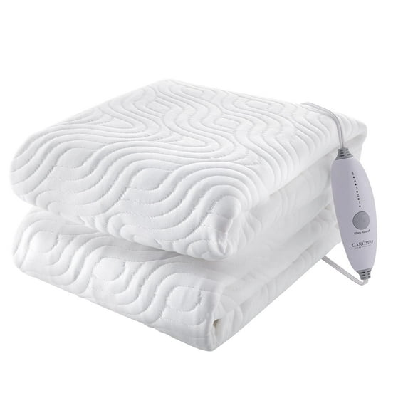CREATIVE HOBBIES Electric Heated Mattress Pad 10 Heat Settings Dual Control with 10 Hour Auto Off, Air Layer Electric Mattress Pad Cover,Machine-Wash Breathable Heating Mattress Pad