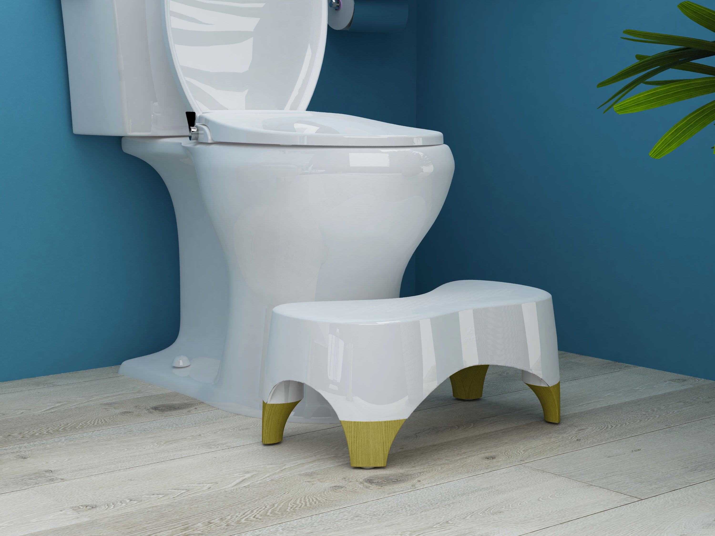 CREATIVE HOBBIES Toilet Stool Toilet Potty Step Stool 7"TallPlastic