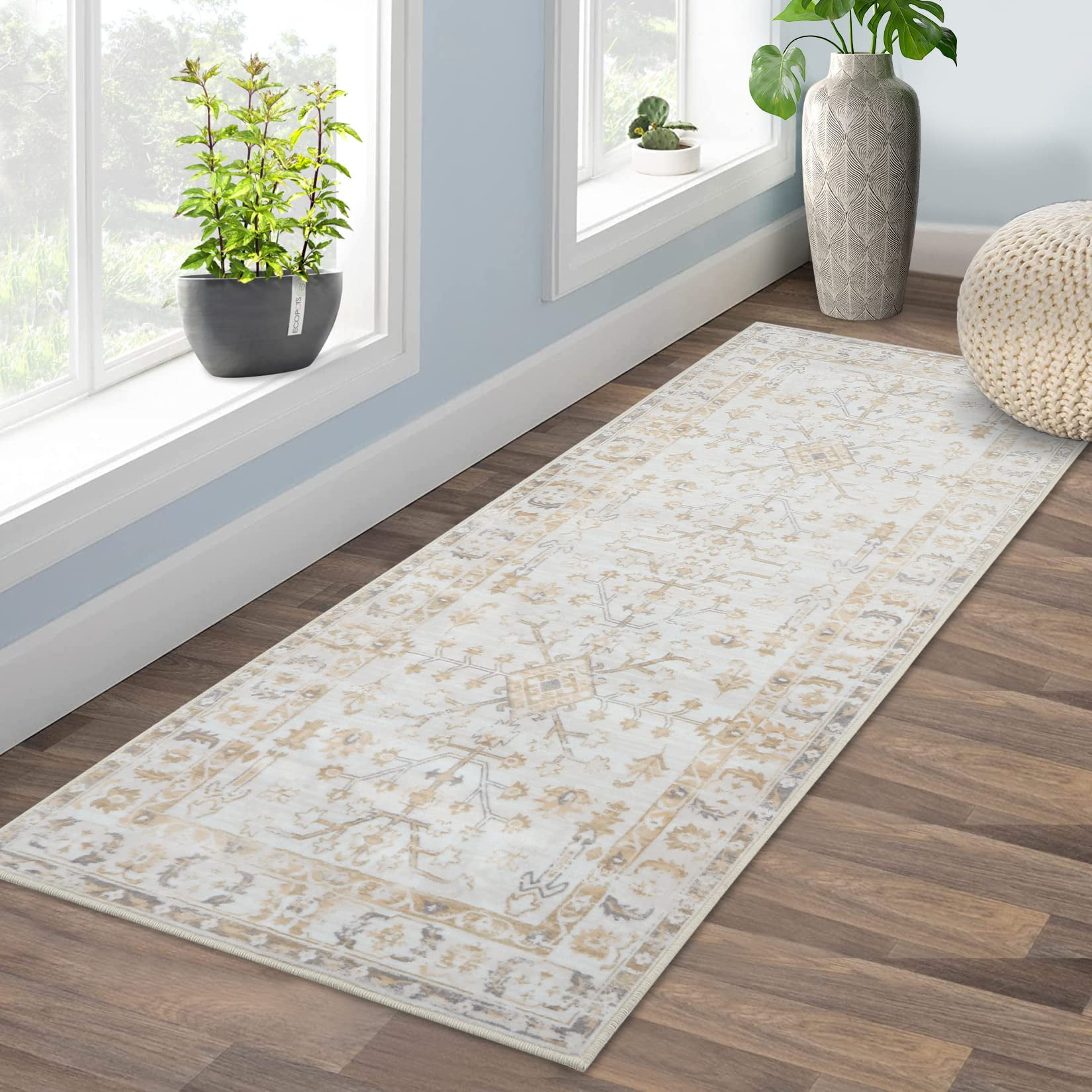 CREATIVE HOBBIESRunner Rug Stain Resistant EntrywayIndoor Anti Slip