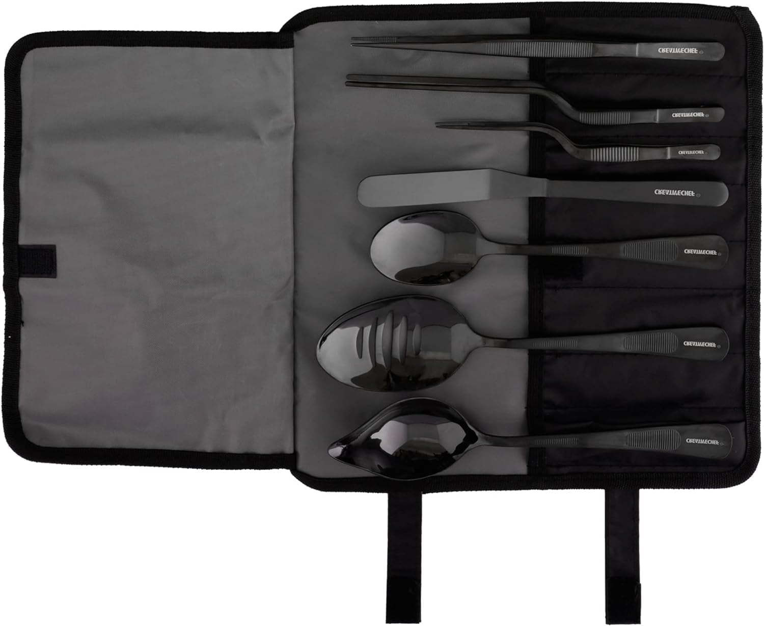 Professional Chef Plating Food In Restaurant Kitchen, Culinary Art Black Chef