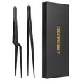 thumbnail image 1 of CREATIVECHEF Tweezer Tongs, High-Precision Stainless Steel, Titanium Coati 2-Count, 1 of 5