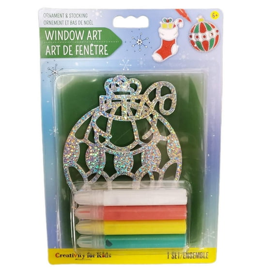 Hanukkah Window Art Kit - Ornament Stocking Craft