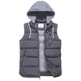 thumbnail image 1 of Chrisuno Mens Quilted Puffer Vests Outerwear Med-Weight Insulated Durable Sleeveless Jackets Grey L, 1 of 5