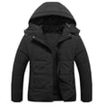 thumbnail image 1 of Chrisuno Women's Plus Size Winter Hooded Coat Waterproof Warm Long Puffer Jacket Thick Military Parka Black 4X, 1 of 5