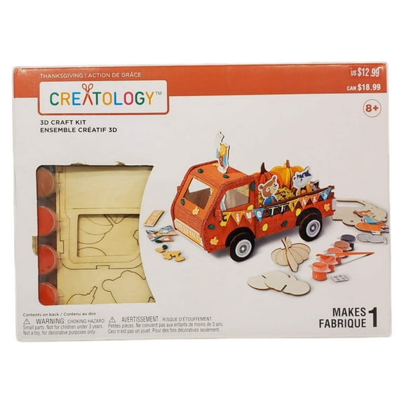 Creatology Thanksgiving 3D Car Craft Kit, Ages 8+