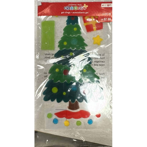 Creatology Christmas Window Gel Clings - Home Decor