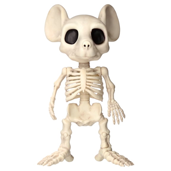 Faux Skeleton Mouse Decoration, 7", Halloween by Way To Celebrate