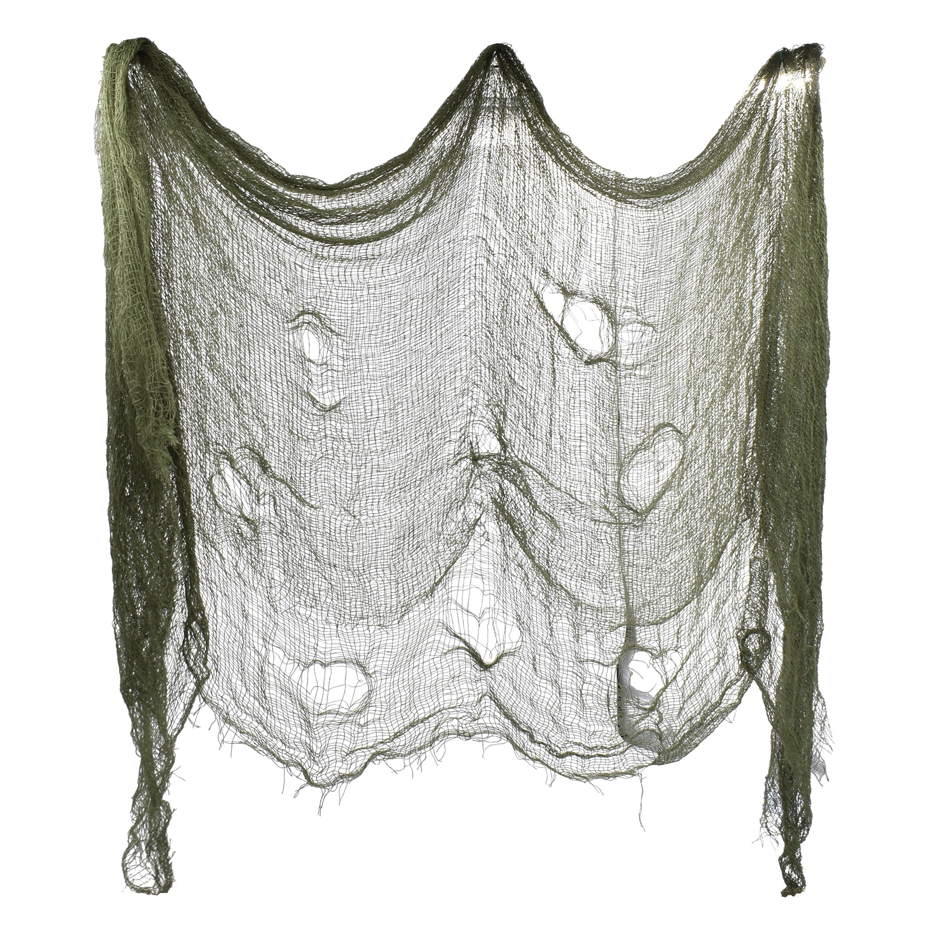 Creepy Gauze Fabric, Green, 65" x 84", Halloween by Way To Celebrate