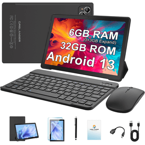 CRELANDER 4G LTE Android Tablet PC, 10 Inch HD IPS Screen Tablet, Deca Core CPU, 6GB RAM 128GB Large Storage Android Tablet for Entertainment & Study