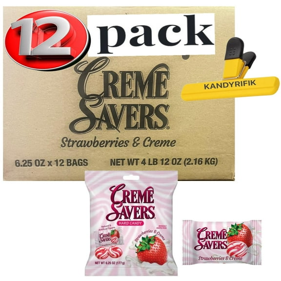CREME SAVERS (12 PACK 6.25 OZ STRAWBERRY & CREME)