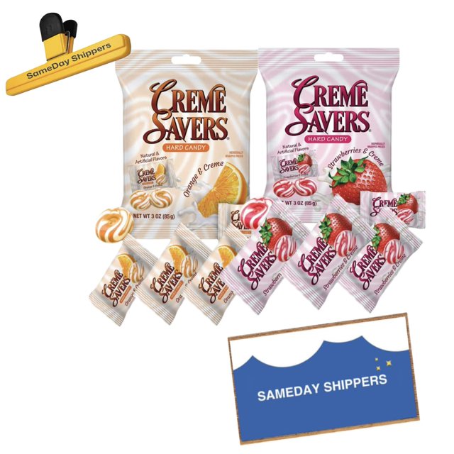 CREME SAVERS Classic Original Individally Wrapped, Strawberries and