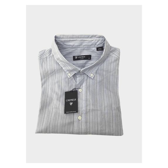 CREMIEUX COLLECTION MENS S/S SHIRT BUTTON-UP PLAID COTTON MULTI COLOR SIZE XL
