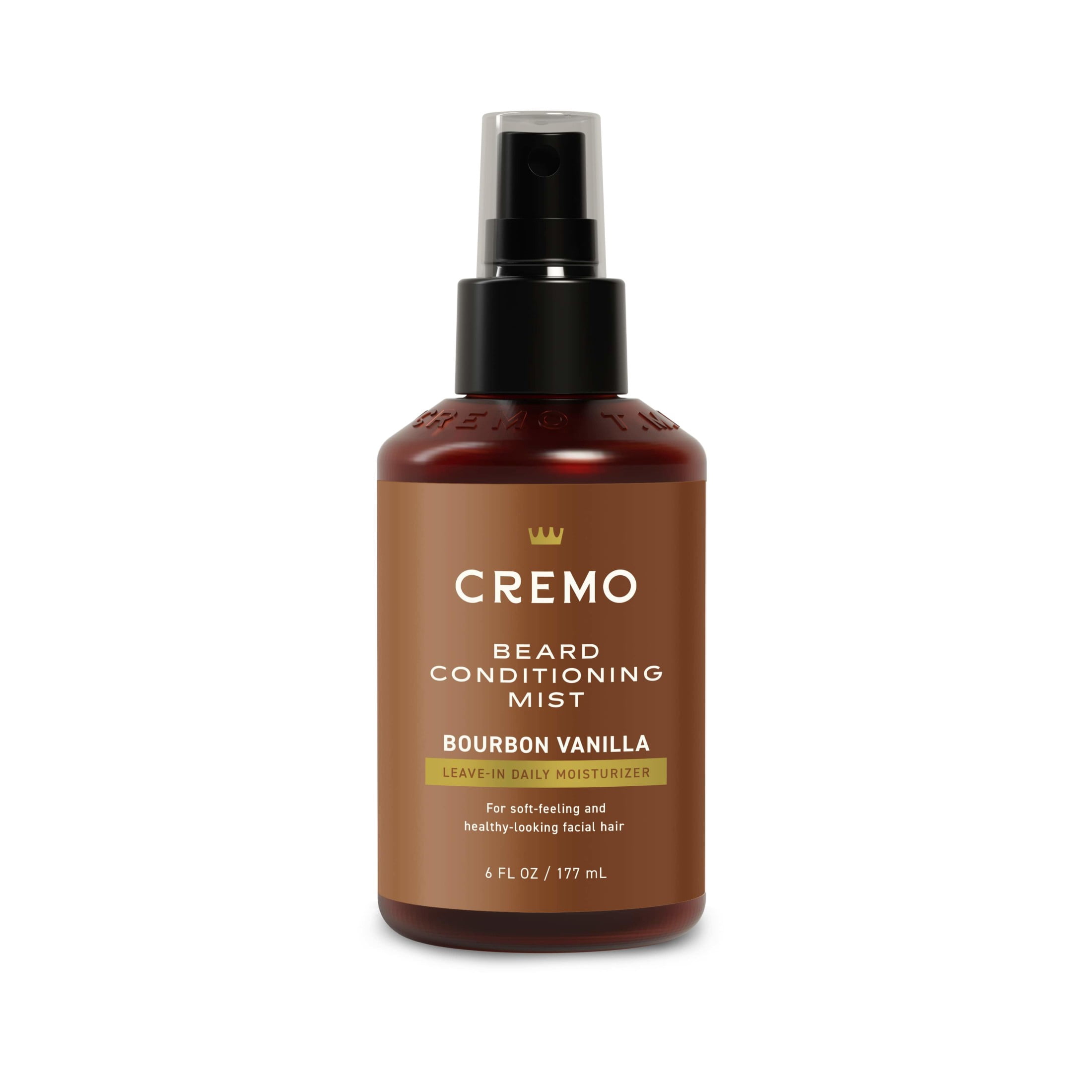 Cremo Beard Conditioning Mist, Bourbon Vanilla Scent, 6 fl oz