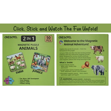 CRESCPEL Jigsaw Magnetic Puzzle Book - 1 Puzzle Book