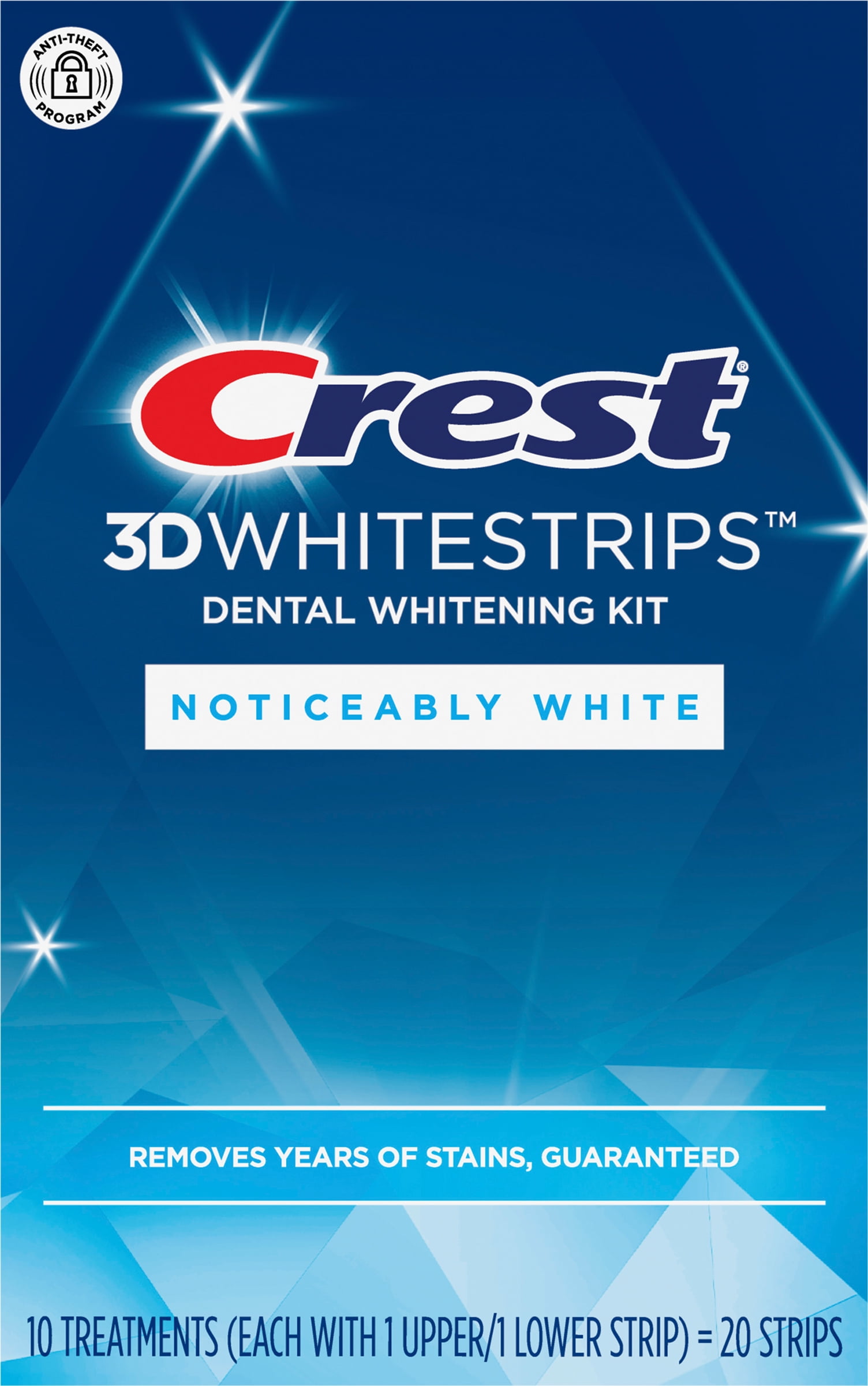 CREST 3D Whitestrips Classic White Teeth Whitening Kit 10 Treatments