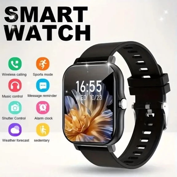 CRESTIN- 1.83" Smart Watch With Call Answering Sleep Monitor 100+ Sports For Android Ios