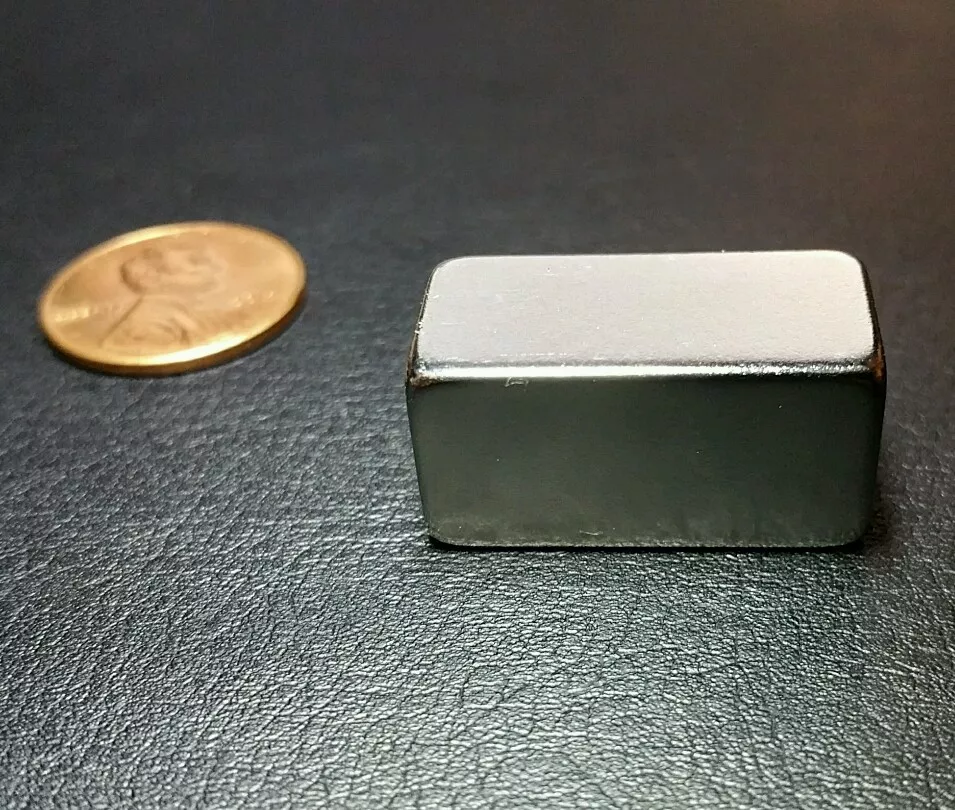 CRESTIN- 1 Neodymium N52 Grade Block Magnet Super Strong Rare Earth Bar 1 X 1/2 X 1/2
