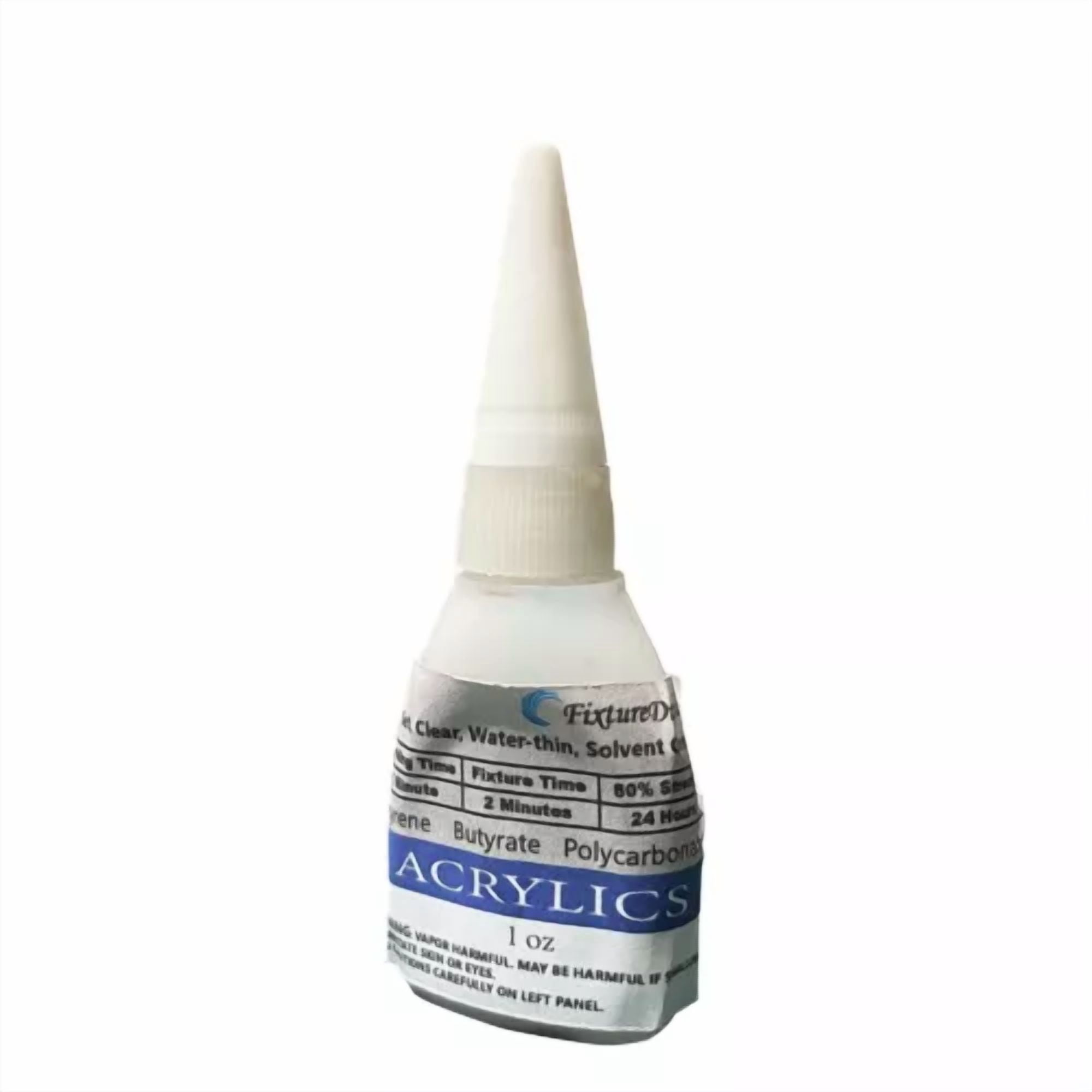 CRESTIN- 1 Ounce Acrylic Glue Glass Bottle Plexiglass Cement Adhesive Diy Art Craft 11310