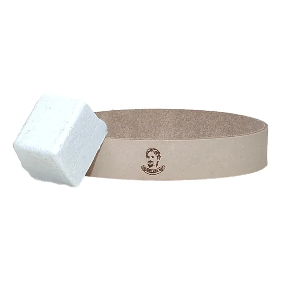 CRESTIN- 1" X 18" Leather Honing & Polishing Belt With Buffing Compound