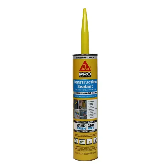 CRESTIN- 10.1 Fl. Oz. Flex All Purpose Non-Sag Construction Sealant In Limestone