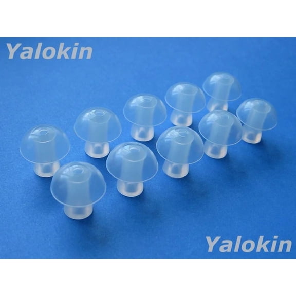 CRESTIN- 10 Large Soft Replacement Mushroom Eartips Buds Gel For Klipsch In Ear Earphones
