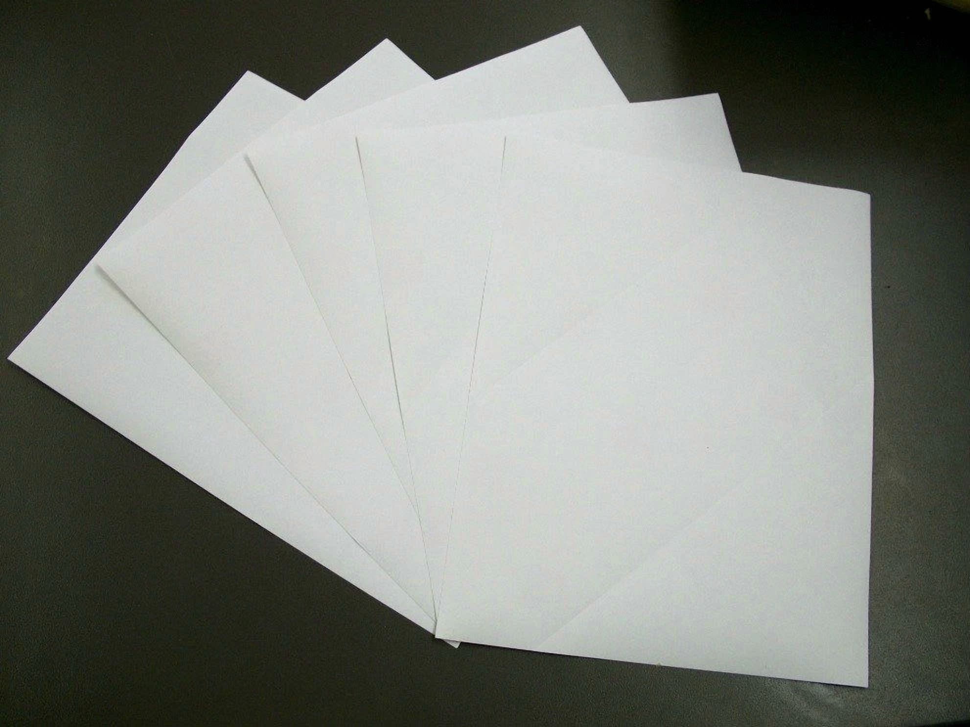 CRESTIN- 10 Sheets Vinyl Waterproof Sticker Paper Glossy Inkjet Laser Printer Decals