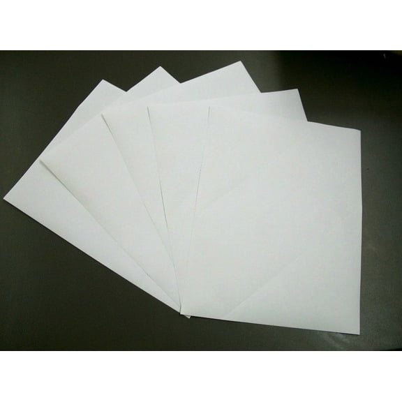 CRESTIN- 10 Sheets Vinyl Waterproof Sticker Paper Glossy Inkjet Laser Printer Decals