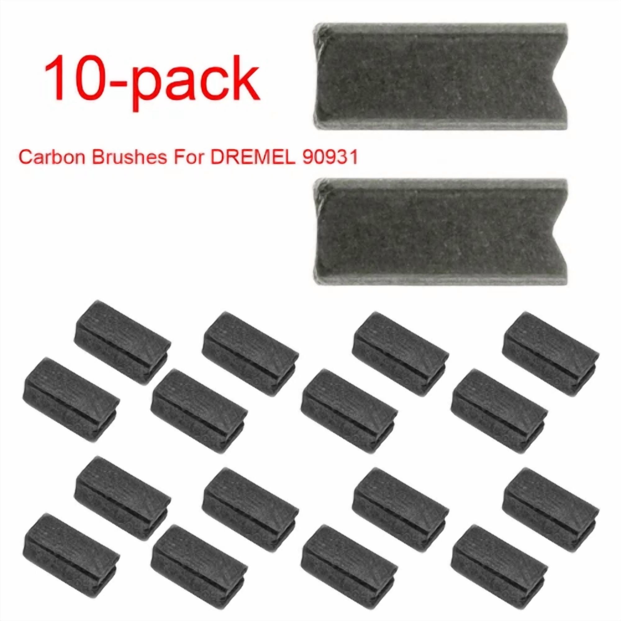 CRESTIN- 10 X For Dremel Digital Rotary Tool 398, 400 Series Carbon Brushes