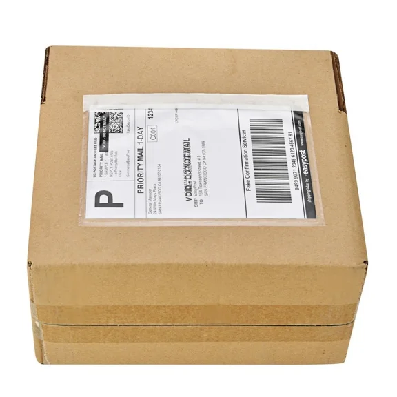 CRESTIN- 100 7.5 X 5.5 Clear Adhesive Top Loading Packing List Shipping Labels Envelopes