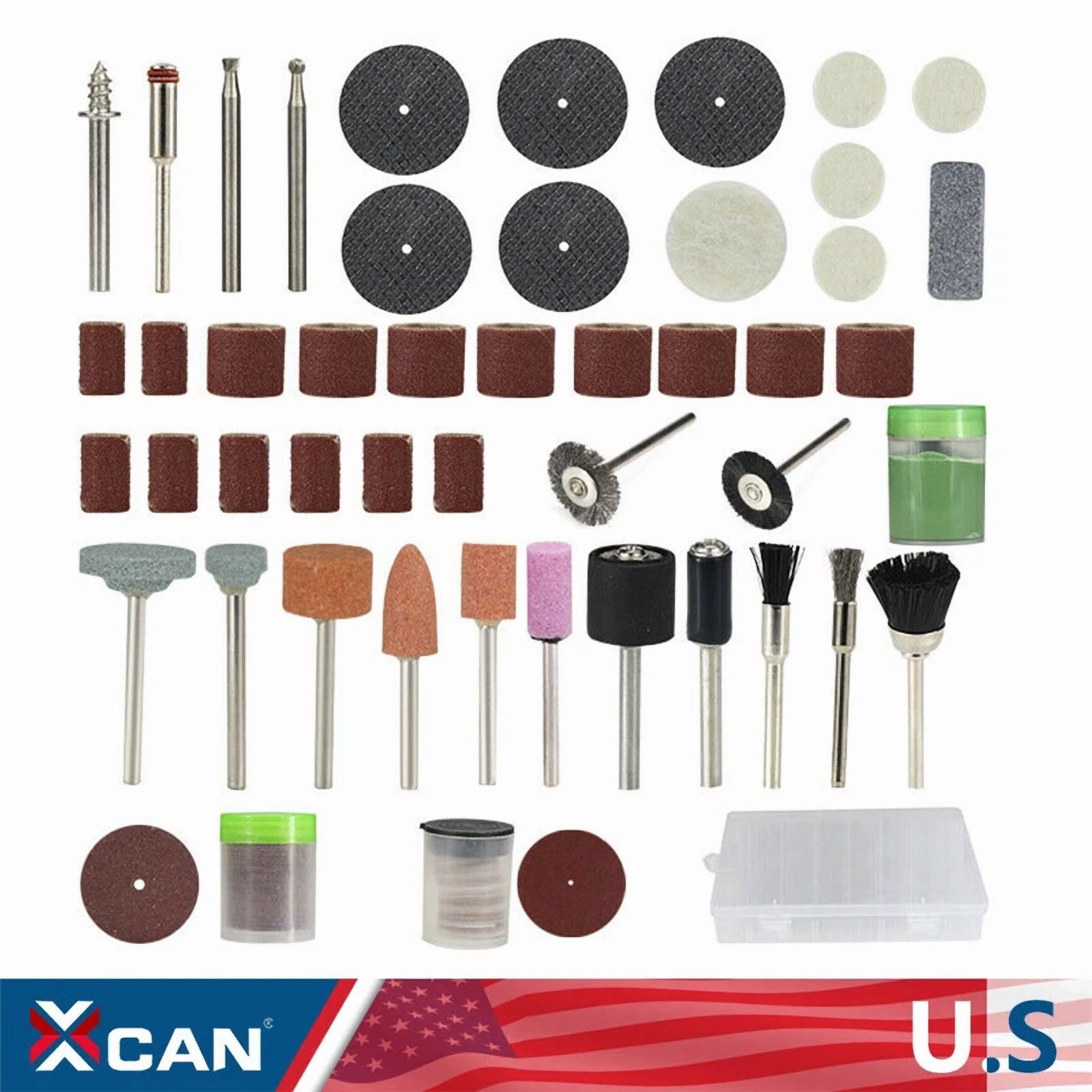 CRESTIN- 105Pcs Rotary Tool Accessories Kit Grinding Sanding Polishing Set For Dremel