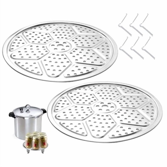 CRESTIN- 11-Inch Pressure Cooker Canner Rack (2-Pack) With Detachable Legs, Sta