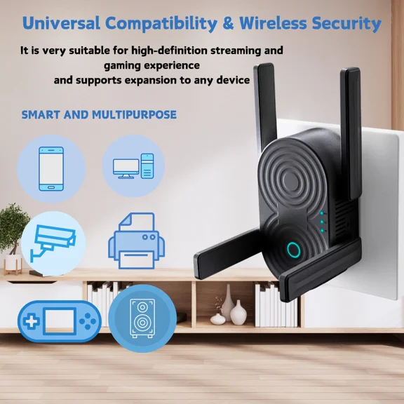CRESTIN- 1200 Mbps Dual Band High-Quality Grt Wireless Wifi Repeater Extend Wifi Network