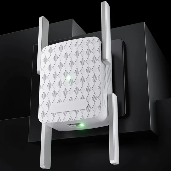 CRESTIN- 1200Mbps Wifi Extender Signal Booster For Home: Internet White-A17Dwd9