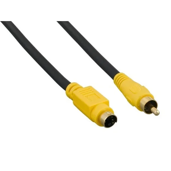 CRESTIN- 12Ft S-Video Mini-Din4 Male To Rca Male Video Cable