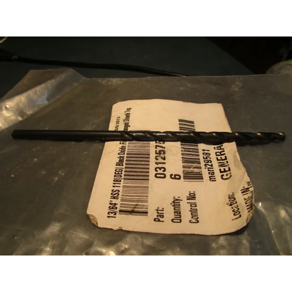 CRESTIN- 13/64" Hss 118 Black Oxide Finish Taper Length Drill