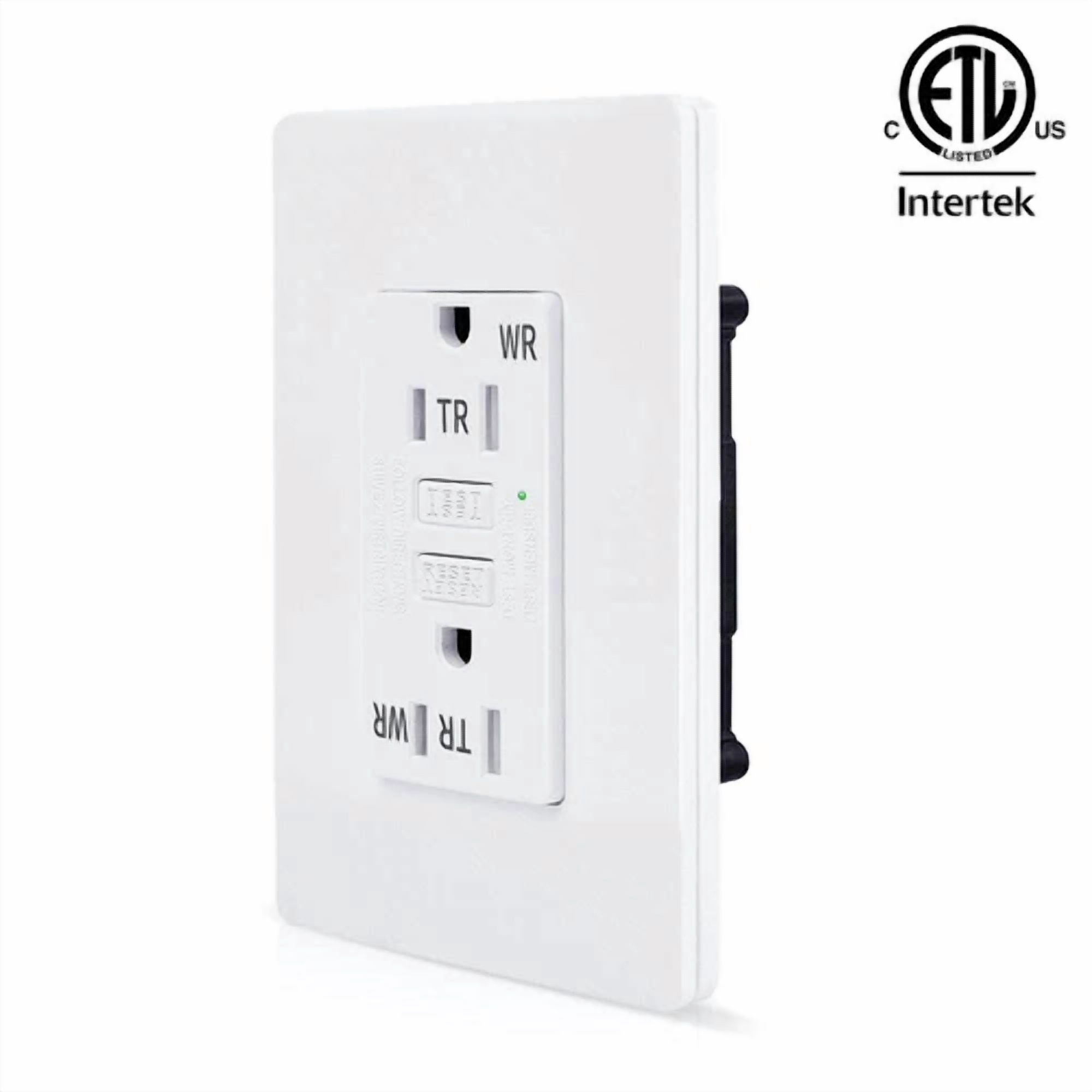 CRESTIN- 15 Amp Gfi Outlet Slim Duplex Receptacle Ground Fault Circuit Interrupter Tr Wr